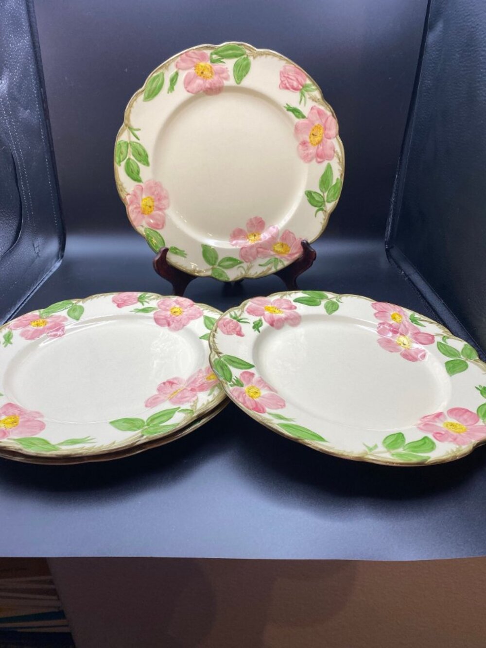 Desert Rose Dinner Plates USA Set of 4 - Picture 2 of 3